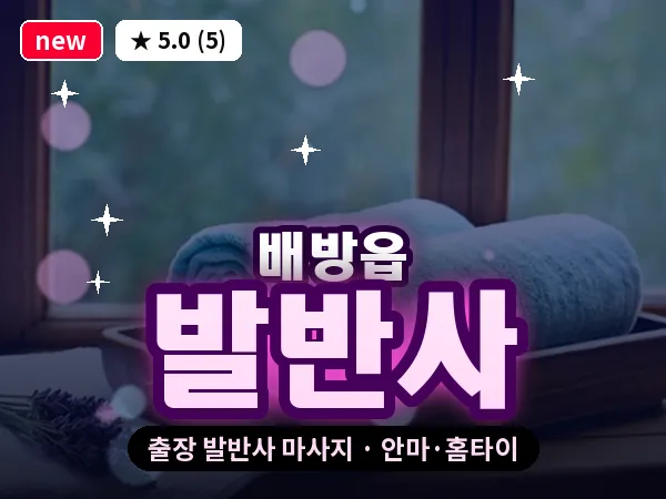 충남 아산시 배방읍 출장 발반사 마사지