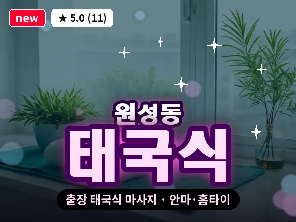 충남 천안시동남구 원성동 출장 태국식 마사지