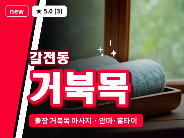 대전 갈전동 출장 거북목 마사지
