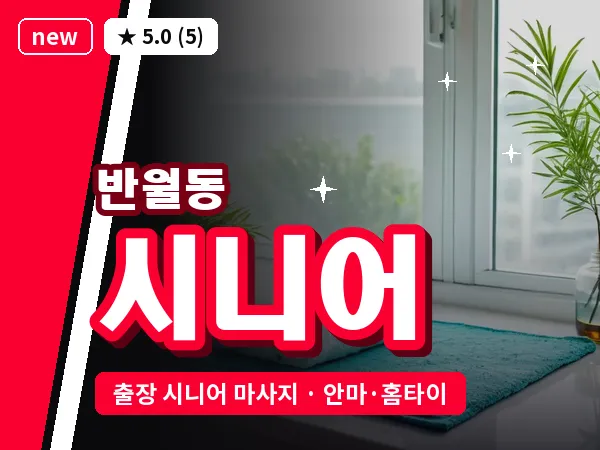 경기 안산시상록구 반월동 출장 시니어 마사지
