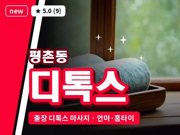 경기 안양시동안구 평촌동 출장 디톡스 마사지