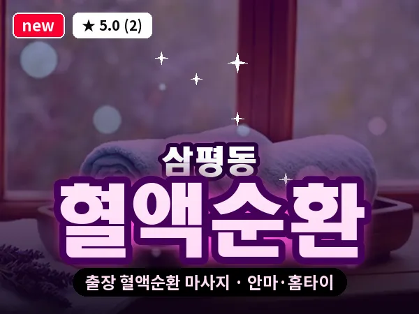 경기 성남시분당구 삼평동 출장 혈액순환 마사지