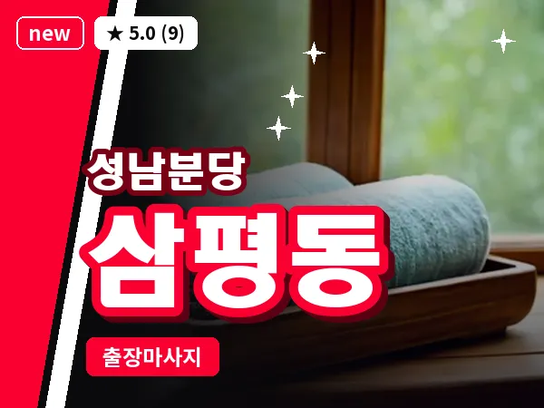 경기 성남시분당구 삼평동 출장 지압 마사지