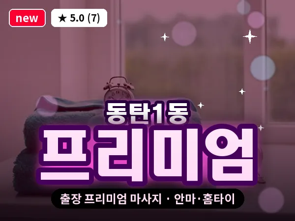 경기 동탄 동탄1동 출장 프리미엄 마사지