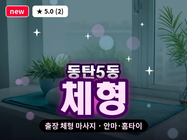 경기 동탄 동탄5동 출장 체형 마사지