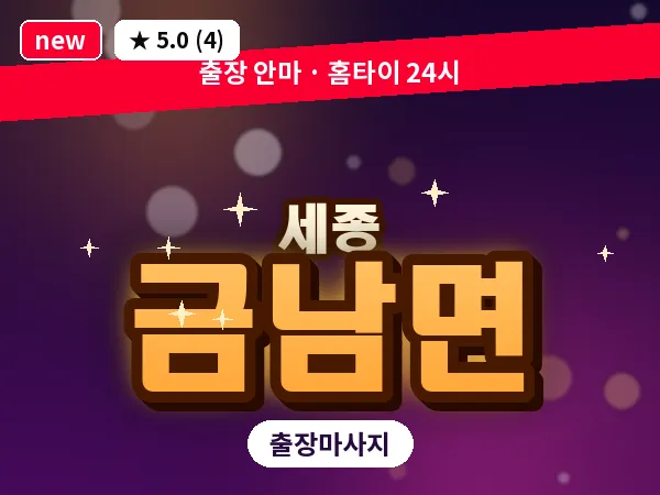 세종 세종시 금남면 출장 프리미엄 마사지