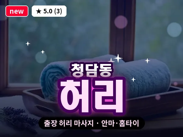 서울 강남구 청담동 출장 허리 마사지