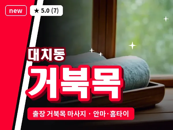 서울 강남구 대치동 출장 거북목 마사지