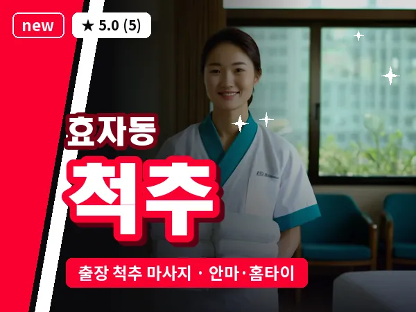 서울 종로구 효자동 출장 척추 마사지