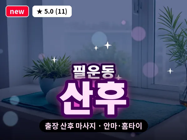 서울 종로구 필운동 출장 산후 마사지