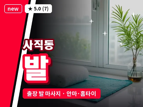 서울 종로구 사직동 출장 발 마사지