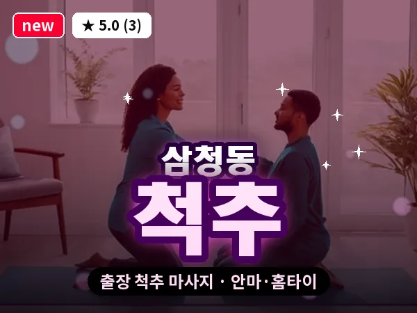 서울 종로구 삼청동 출장 척추 마사지