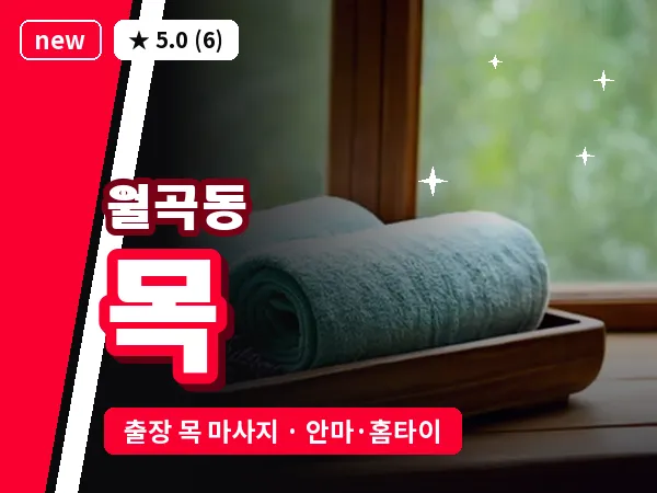 서울 성북구 월곡동 출장 목 마사지