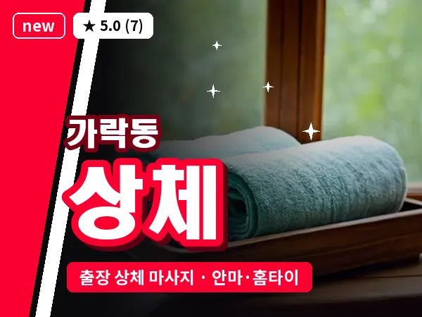 서울 송파구 가락동 출장 상체 마사지